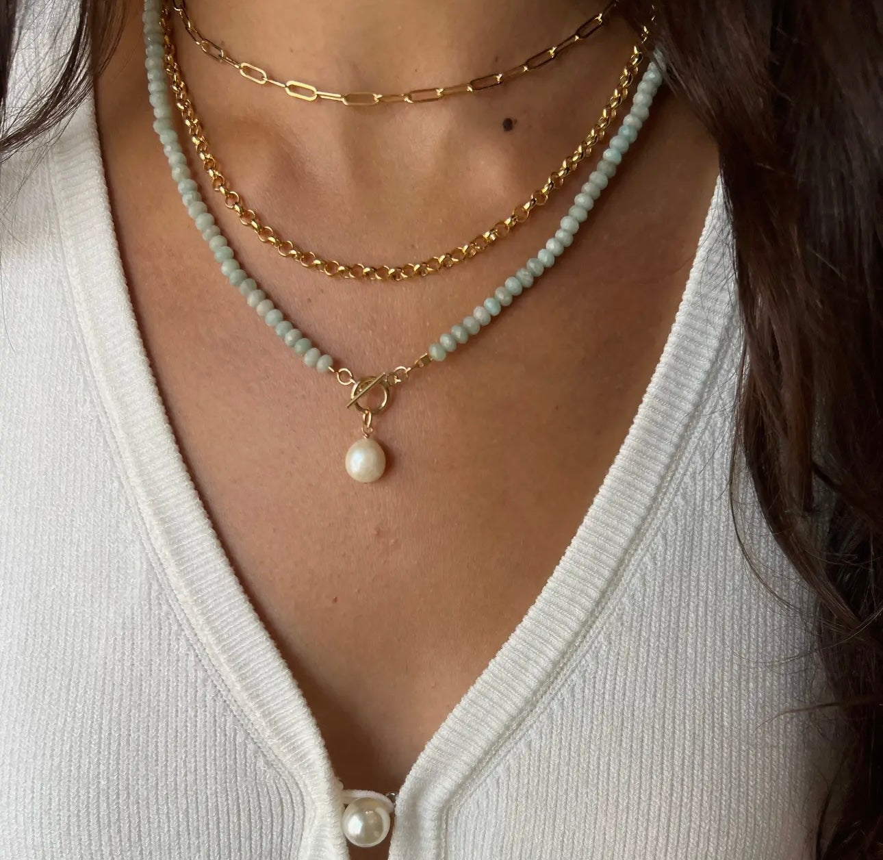 SALTY TOGGLE NECKLACE
