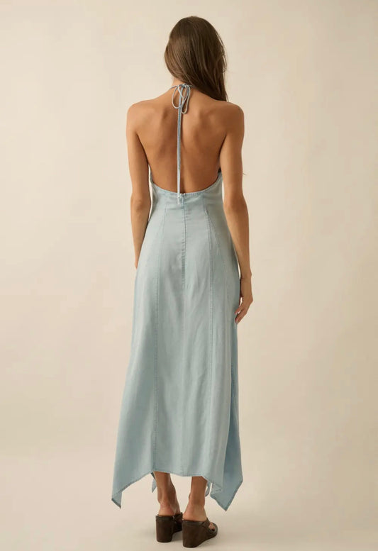 Coastal Drift Chambray Maxi
