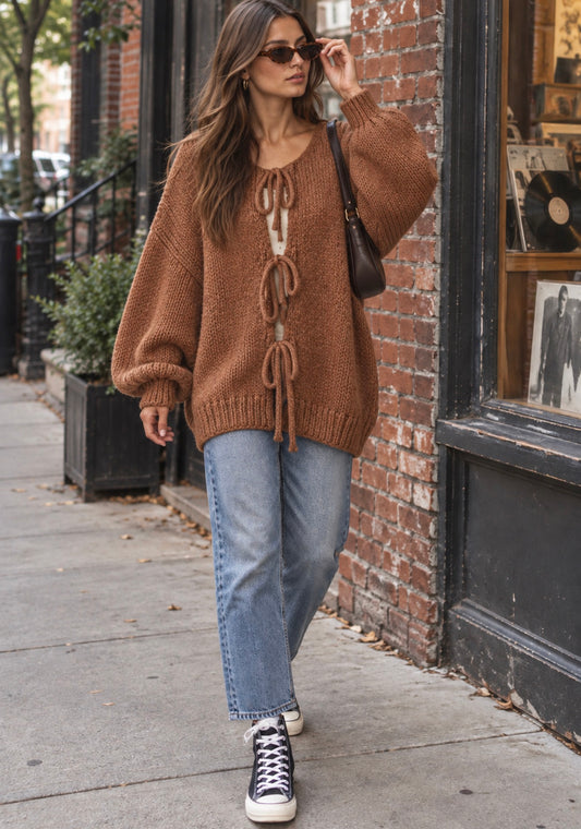 Triple Tie Cardigan
